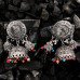 German Silver Ganesha Vakrtund Multi Color Jhumka