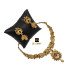 Brown Austrian Stone Gold Plated Necklace Set
