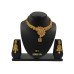 Gold Plated Brown Austrian Stone Necklace Set