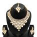 Elegant Gold Plated Choker Statement Necklace Set