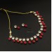 Pearls Kundan Choker Necklace with Earrings